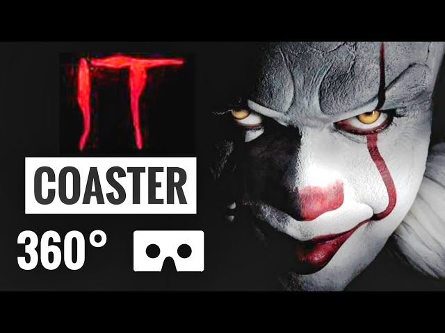 360° video | VR Roller Coaster 360 degree Pennywise Clown IT Chapter Two Google Cardboard