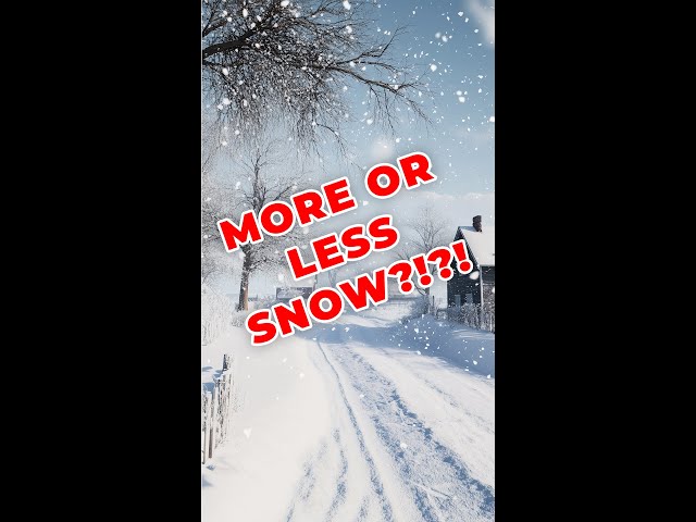 Will there be MORE or LESS snow this winter?