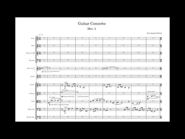 IAIN JAMES VEITCH - Guitar Concerto - DEMO