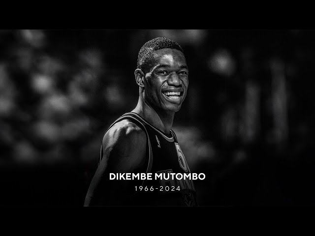 The NBA announces that Dikembe Mutombo has died at the age of 58 from brain cancer