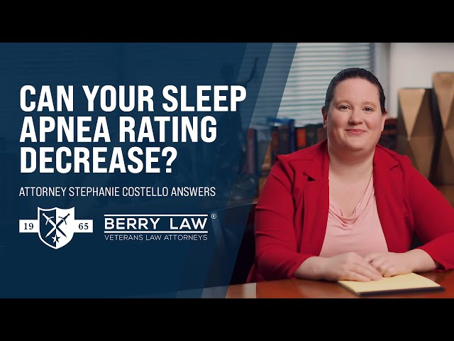 Can the VA Take Away Your Sleep Apnea Disability Rating?