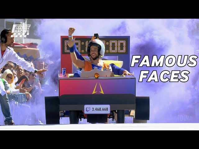 Can you recognise these FAMOUS faces? - The Red Bull Soapbox Race #redbullsoapboxrace #famous