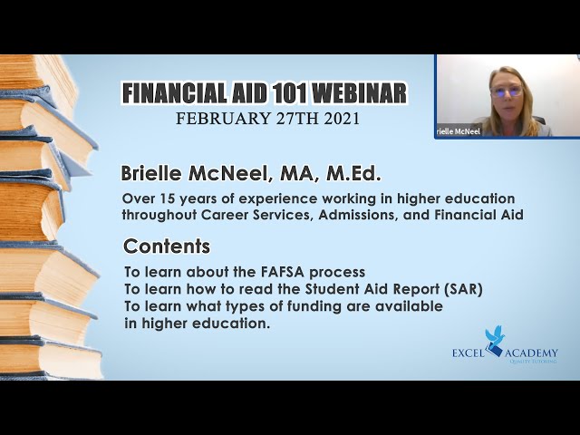 Financial Aid 101 Webinar