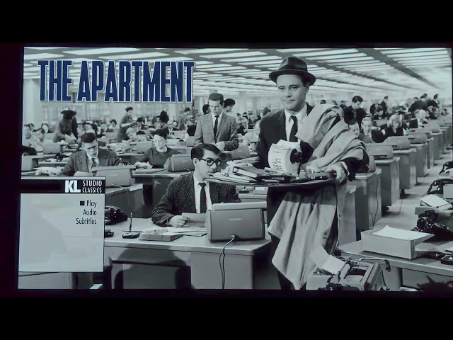 Jack Lemmon's THE APARTMENT (1960) - 4K Ultra HD Movie menu presentation