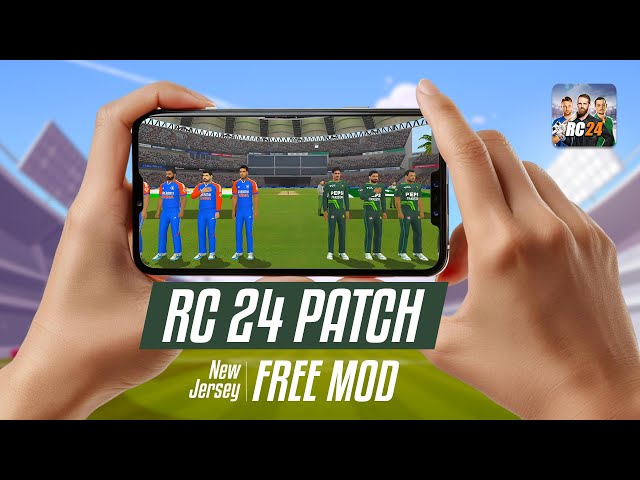 Real Cricket 24 patch / Modded is REAL : Free Mod Latest Jersey pack - Mods first look new Gameplay