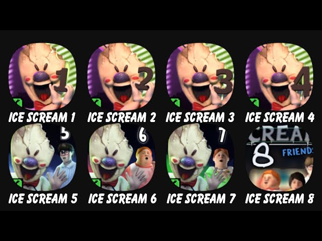 💥 Ice Scream 1-2-3-4-5-6-7-8 🍦🍦🍦 Escape Ending 💥