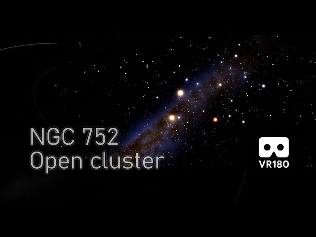 NGC 752 Open Cluster  VR180 3D