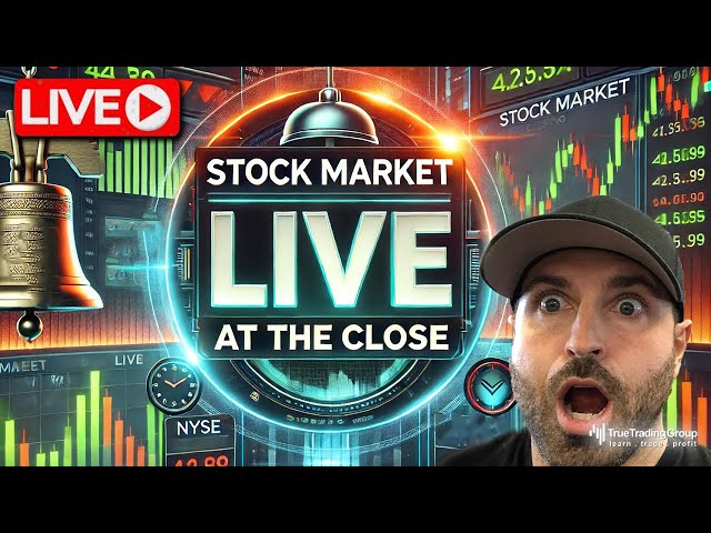 STOCK MARKET LIVE At The Close: What Happened In The Stock Market Today & How To Make Money Trading!