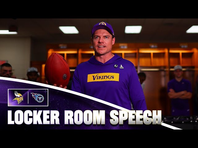 Kevin O’Connell’s Locker Room Speech After Minnesota Vikings Win Over Tennessee Titans