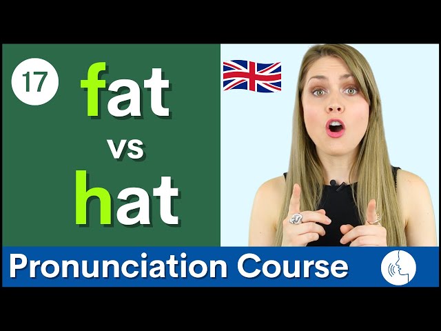 Practice Your English Pronunciation /f/ vs /h/ Sounds in this best English pronunciation course.