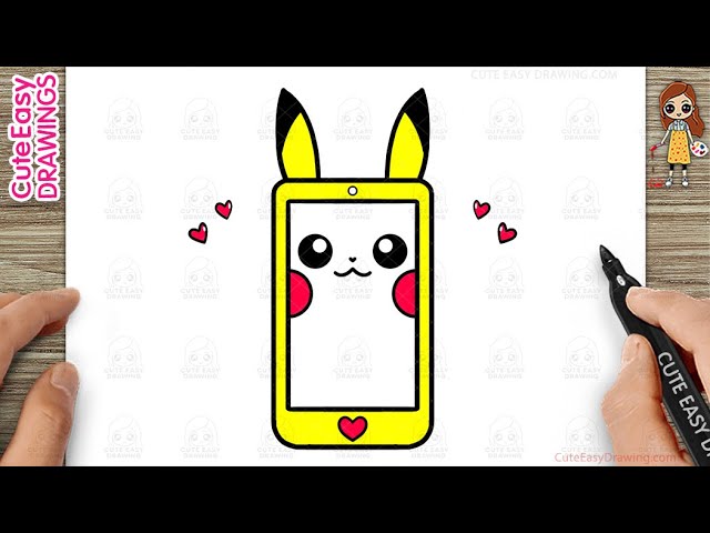 How to Draw a Cute Mobile Simple & Easy for Kids