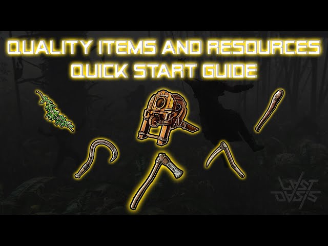 Last Oasis | How to Quick Start Guide for Quality items | Woodworking Station | Rupu Vine | Hatchet