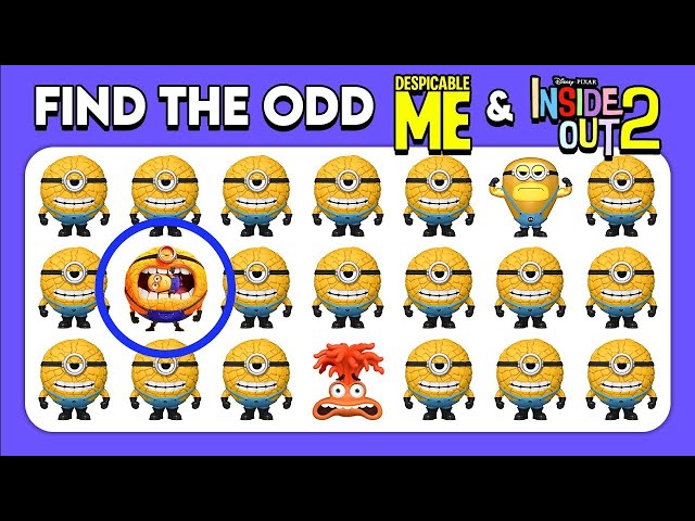 Find the ODD One Out - Inside Out 2 & Despicable Me 4 Edition! | Look Quiz