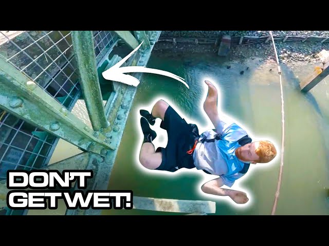 NINJA WARRIOR BRIDGE - Don't Get Wet Challenge 🇬🇧