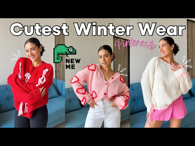 Newme Winter Wear haul | Pinterest inspired sweaters | Affordable Winter wear | Dharti Singh