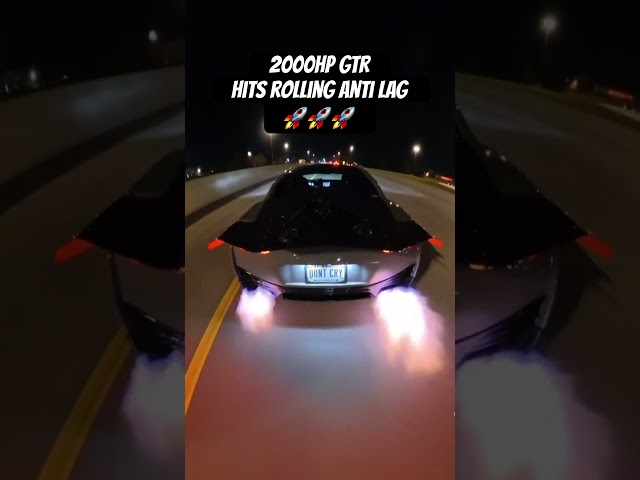 2000HP GTR ROLLING ANTI LAG 🚀🔥 #gtr #r35