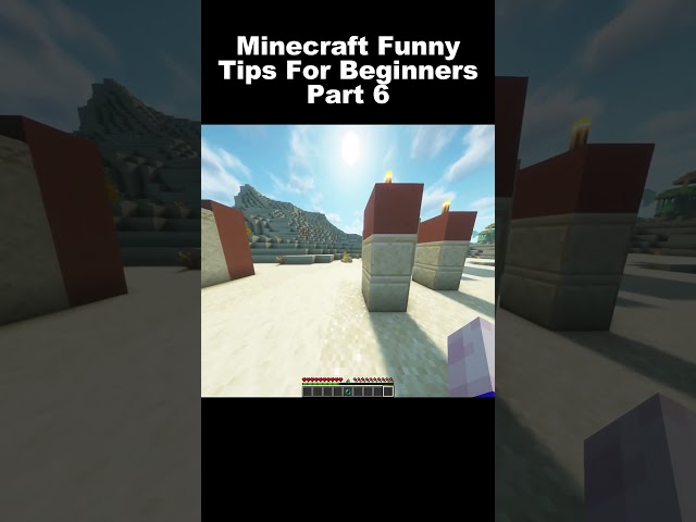 Minecraft Funny Tips For Beginners Part 6 #minecraft #minecraftjokeshindi #funny