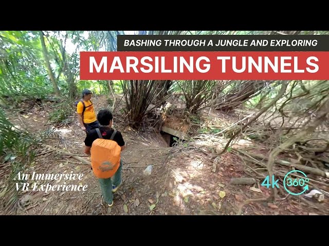 We bashed through a jungle and explored the Marsiling Underground Tunnels | Immersive VR 360°