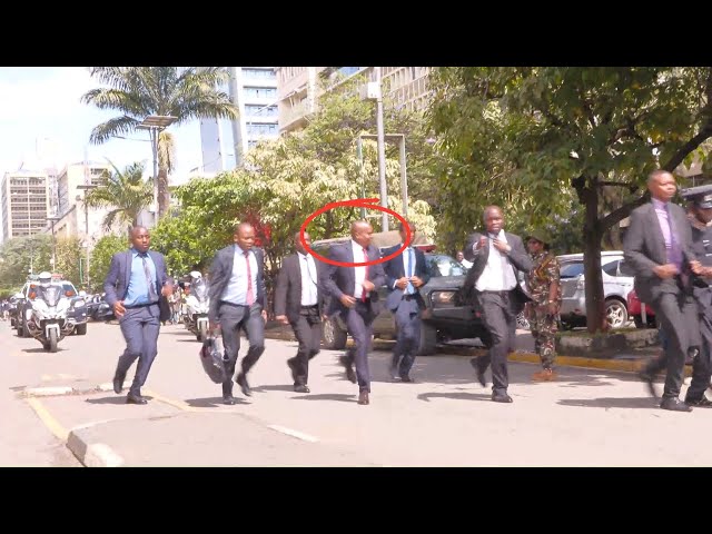 DISCIPLINE! WATCH DP KITHURE KINDIKI RUNNING TO RECEIVE PRESIDENT RUTO AT THE PARLIAMENT.