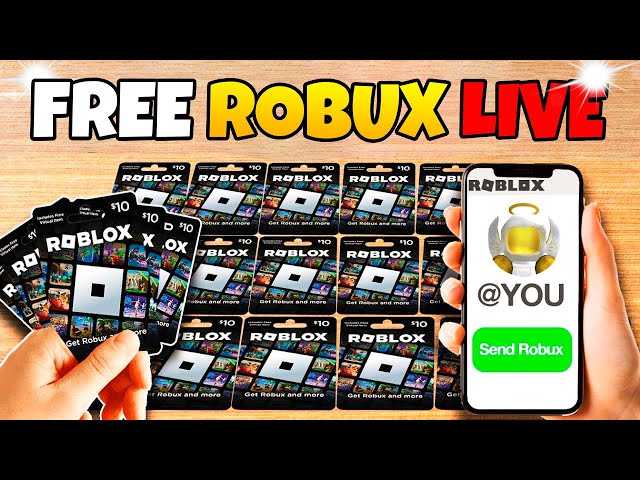 Free Robux Live 🔴 How to Get Free Robux 0 Views Everyone Live! (FREE ROBUX GIVEAWAY)