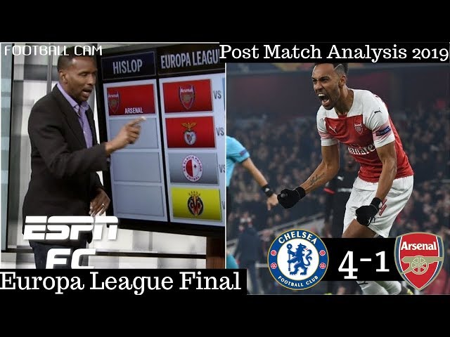 [ESPN FC] UEFA Europa League Chelsea Defeat Arsenal 4-1 Hazard 2-goals-Shaka Hislop impressed