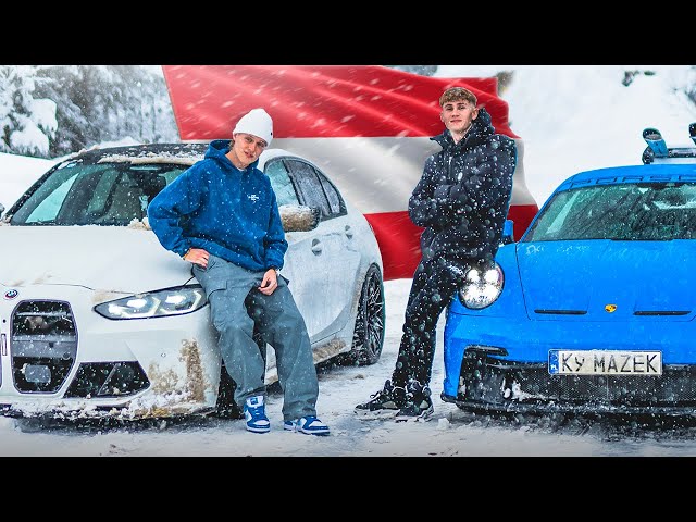 DRIFTUJE Z SCHAEFCHENEM NA ŚNIEGU W AUSTRII! M3 vs GT3!