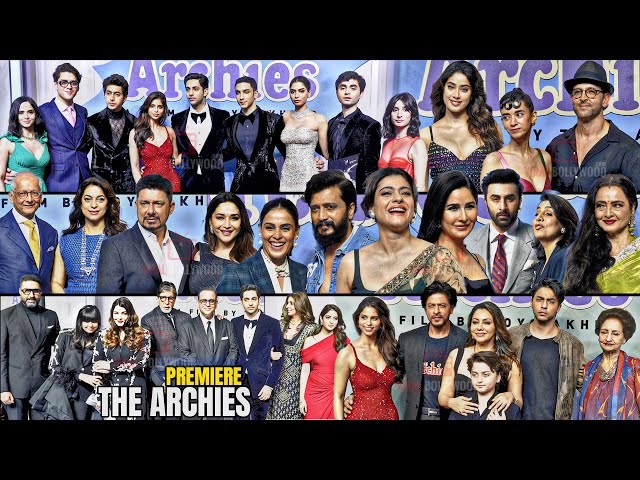 UNCUT - The Archies Star-studded Grand Premiere | FULL HD VIDEO | Shahrukh Khan, Amitabh Bachchan