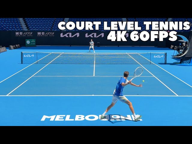 Medvedev & Mannarino Hypnotic Court Level Rallies | 2024 Practice (4K 60FPS)