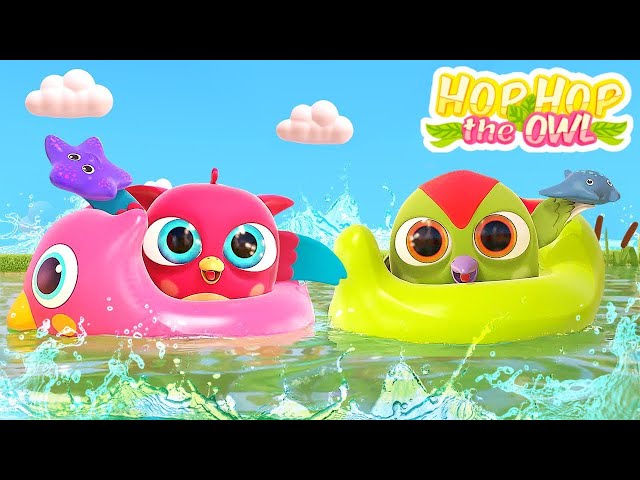 Baby cartoons for kids & Hop Hop the owl full episodes. Learning baby videos & water toys.