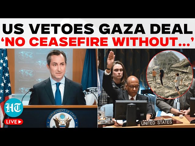 State Dept LIVE | Miller on US Veto of Gaza Ceasefire | UNSC Rejection | Ceasefire Deal | Israel