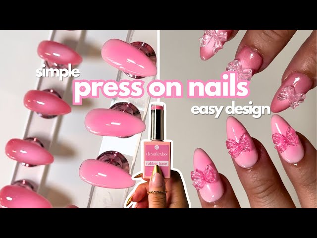 HOW TO MAKE PRESS ON NAILS: For Beginners + Using gel x | EASY + SIMPLE Tutorial