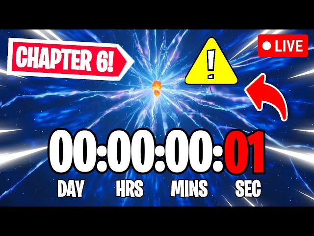 FORTNITE CHAPTER 6 SEASON 1 COUNTDOWN LIVE🔴 24/7 - Fortnite Event Countdown!