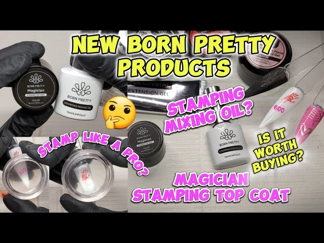 NEW MAGICIAN STAMPING TOP COAT & MIXING OIL FROM BORN PRETTY?? LETS TRY IT! 😬 AND I GOT A GIFT BOX??