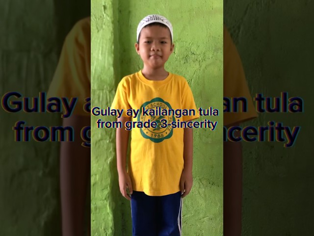 Gulay ay kailangan  #tula grade 3, jassem Salik