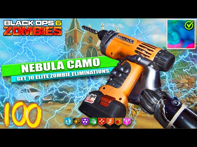 NEW BO6 ZOMBIES UPDATE - UNLOCKING NEBULA POWER DRILL MELEE WEAPON CAMO GAMEPLAY!!!