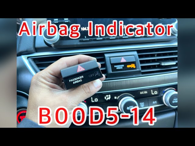 Honda Accord Passenger Airbag Indicator Light - Code B00D5-14