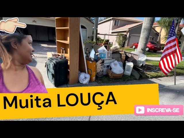 Ela me DEU A CAIXA DE LOUÇAS 🇺🇸Temporada de Lixo das Casas Americanas😱