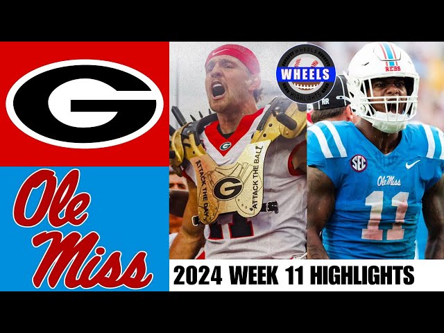 #3 Georgia vs #16 Ole Miss | Full Game Highlights | 2024 College Football Highlights