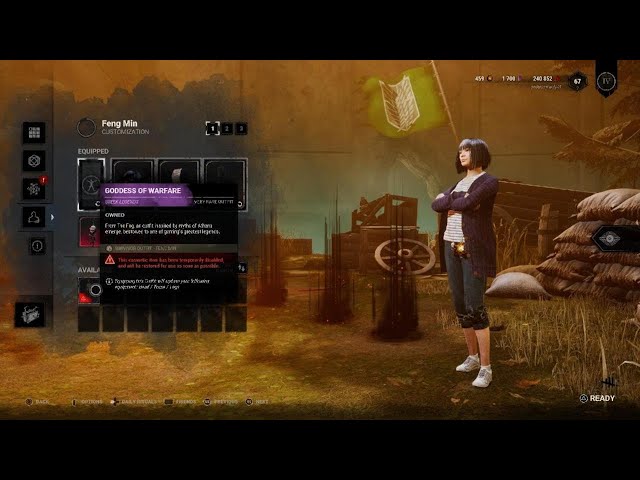 Dead by Daylight - WOW!!! My Paid For "Outfit" Is Disabled? Why?