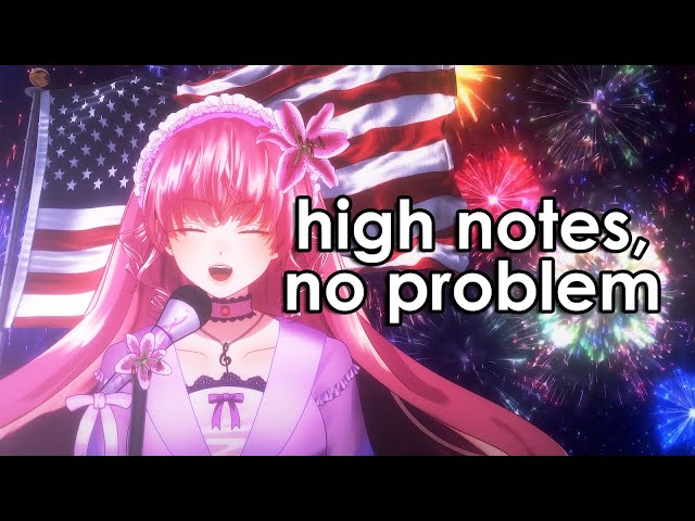 I nailed "The Star-Spangled Banner" in B♭ live (I forgot to lower the key!) 【Karaoke Clip】