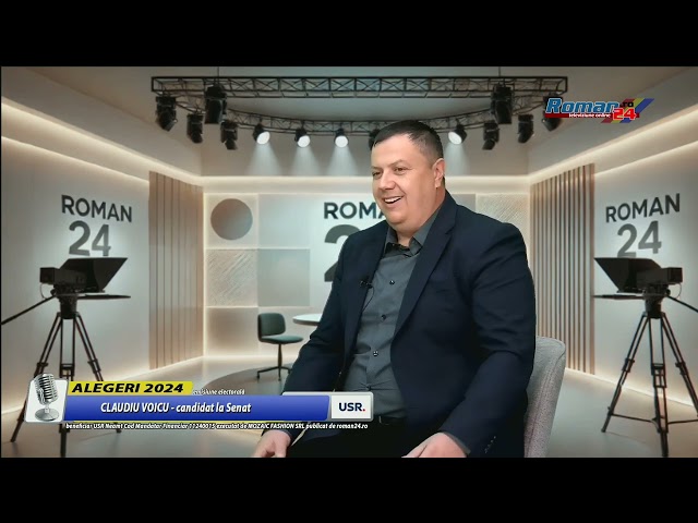 Alegeri 2024 - Invitat Claudiu Voicu, USR, candidat pentru Senatul României