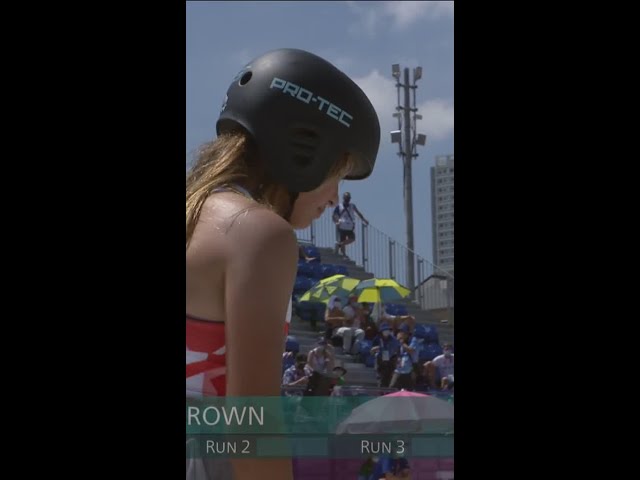 53 seconds of Sky Brown DOMINATING at Tokyo 2020 #shorts