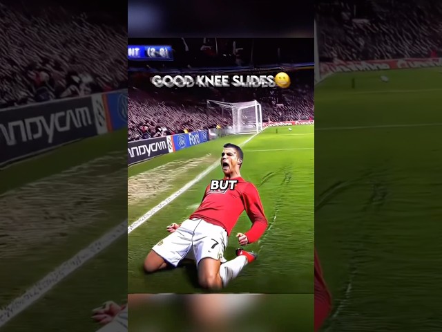 The Most Epic and Longest Knee Slide Celebration in Football History #shorts #ronaldo