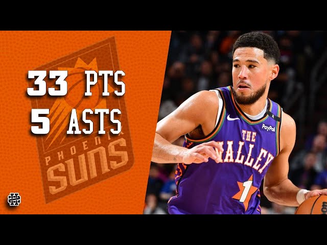 Devin Booker 33 pts 5 asts vs Knicks 24/25 season