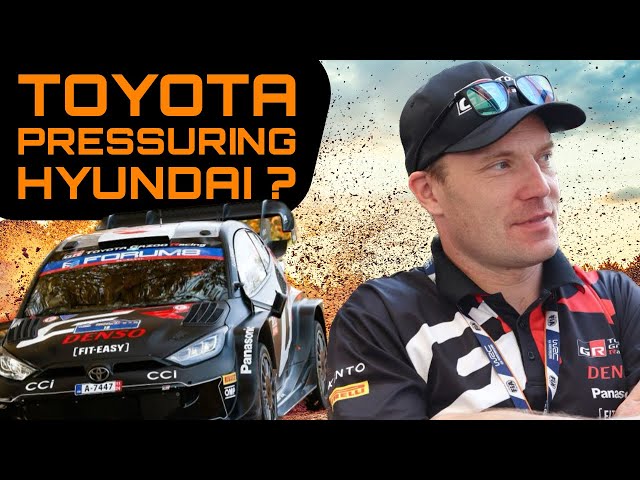 Toyota saying HYUNDAI are the ones under pressure for WRC Japan!