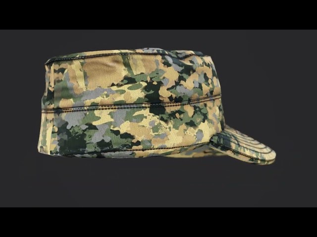 Austrian Armed Forces Hat 3D Model - 36 Color Variations| Ready for Games & Renderings