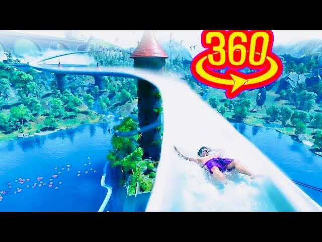 Immersive 360 VR Water Slide Adventure!