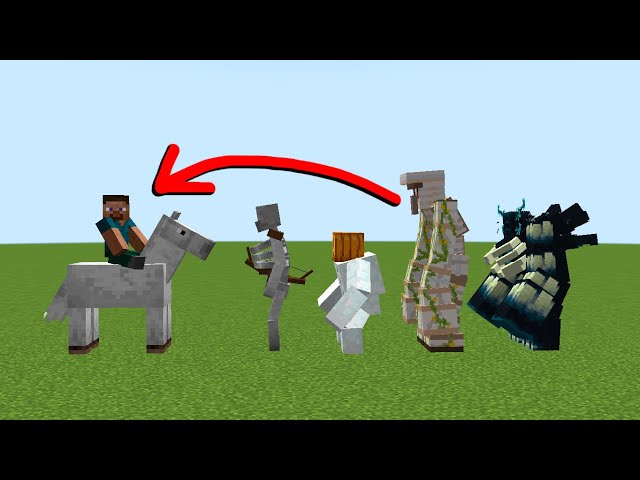 which mobs can reach you ON A CAMEL?