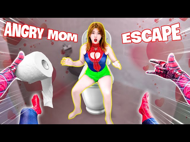 How I'm & SPIDER-GIRL Escape ANGRY MOM in LOVE??? 😪  (Romantic Love Story Spiderman POV)