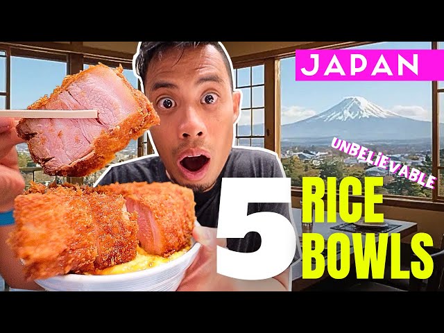 Unbelievable Japanese Donburi Rice Bowls